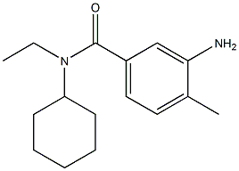 3-amino-N-cyclohexyl-N-ethyl-4-methylbenzamide Struktur