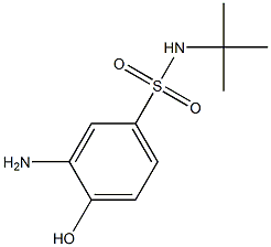 3-amino-N-tert-butyl-4-hydroxybenzene-1-sulfonamide Struktur