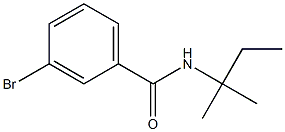 3-bromo-N-(1,1-dimethylpropyl)benzamide Struktur