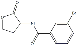 3-bromo-N-(2-oxooxolan-3-yl)benzamide Struktur