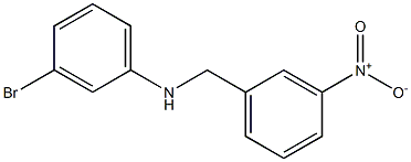 3-bromo-N-[(3-nitrophenyl)methyl]aniline Struktur