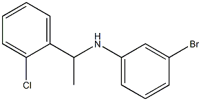 3-bromo-N-[1-(2-chlorophenyl)ethyl]aniline Struktur