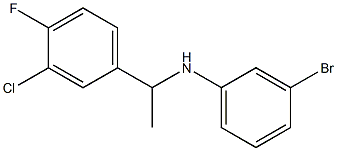 3-bromo-N-[1-(3-chloro-4-fluorophenyl)ethyl]aniline Struktur