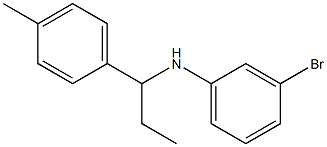 3-bromo-N-[1-(4-methylphenyl)propyl]aniline Struktur