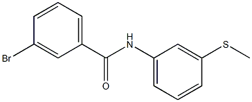 3-bromo-N-[3-(methylthio)phenyl]benzamide Struktur