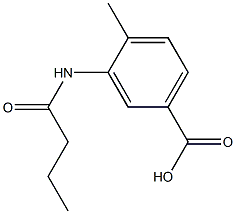 3-butanamido-4-methylbenzoic acid Struktur