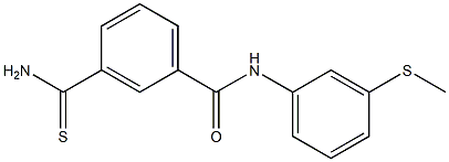 3-carbamothioyl-N-[3-(methylsulfanyl)phenyl]benzamide Struktur