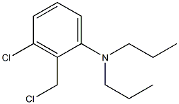 3-chloro-2-(chloromethyl)-N,N-dipropylaniline Struktur