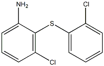 3-chloro-2-[(2-chlorophenyl)sulfanyl]aniline Struktur