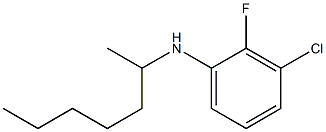 3-chloro-2-fluoro-N-(heptan-2-yl)aniline Struktur