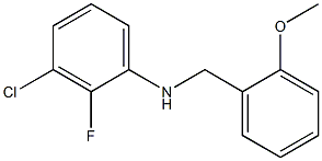 3-chloro-2-fluoro-N-[(2-methoxyphenyl)methyl]aniline Struktur