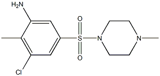 3-chloro-2-methyl-5-[(4-methylpiperazine-1-)sulfonyl]aniline Struktur