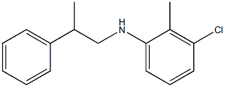 3-chloro-2-methyl-N-(2-phenylpropyl)aniline Struktur