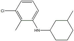 3-chloro-2-methyl-N-(3-methylcyclohexyl)aniline Struktur