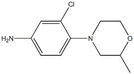 3-chloro-4-(2-methylmorpholin-4-yl)aniline Struktur