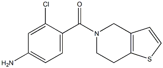 3-chloro-4-(6,7-dihydrothieno[3,2-c]pyridin-5(4H)-ylcarbonyl)aniline Struktur