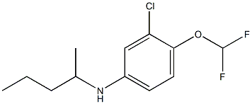 3-chloro-4-(difluoromethoxy)-N-(pentan-2-yl)aniline Struktur