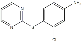 3-chloro-4-(pyrimidin-2-ylsulfanyl)aniline Struktur