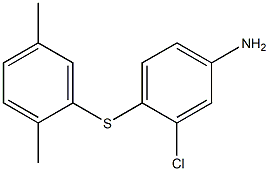 3-chloro-4-[(2,5-dimethylphenyl)sulfanyl]aniline Struktur