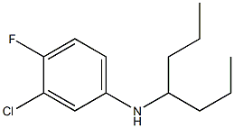 3-chloro-4-fluoro-N-(heptan-4-yl)aniline Struktur