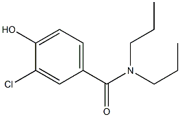 3-chloro-4-hydroxy-N,N-dipropylbenzamide Struktur