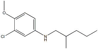 3-chloro-4-methoxy-N-(2-methylpentyl)aniline Struktur