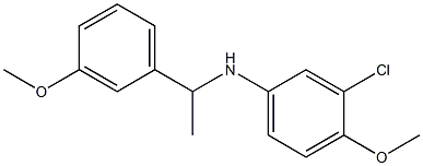 3-chloro-4-methoxy-N-[1-(3-methoxyphenyl)ethyl]aniline Struktur