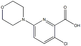 3-chloro-6-(morpholin-4-yl)pyridine-2-carboxylic acid Struktur