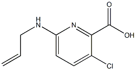 3-chloro-6-(prop-2-en-1-ylamino)pyridine-2-carboxylic acid Struktur