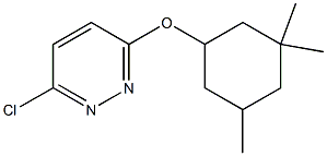 3-chloro-6-[(3,3,5-trimethylcyclohexyl)oxy]pyridazine Struktur