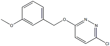 3-chloro-6-[(3-methoxybenzyl)oxy]pyridazine Struktur