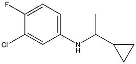 3-chloro-N-(1-cyclopropylethyl)-4-fluoroaniline Struktur