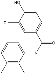 3-chloro-N-(2,3-dimethylphenyl)-4-hydroxybenzamide Struktur