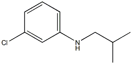 3-chloro-N-(2-methylpropyl)aniline Struktur