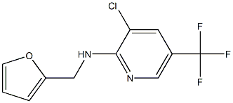 3-chloro-N-(furan-2-ylmethyl)-5-(trifluoromethyl)pyridin-2-amine Struktur