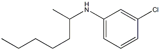 3-chloro-N-(heptan-2-yl)aniline Struktur