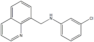 3-chloro-N-(quinolin-8-ylmethyl)aniline Struktur