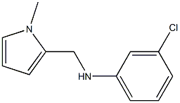 3-chloro-N-[(1-methyl-1H-pyrrol-2-yl)methyl]aniline Struktur