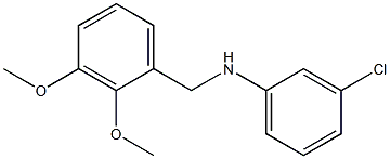 3-chloro-N-[(2,3-dimethoxyphenyl)methyl]aniline Struktur