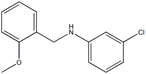 3-chloro-N-[(2-methoxyphenyl)methyl]aniline Struktur