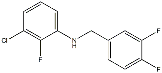 3-chloro-N-[(3,4-difluorophenyl)methyl]-2-fluoroaniline Struktur