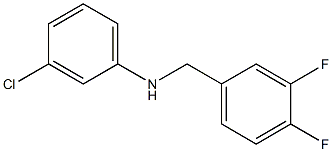 3-chloro-N-[(3,4-difluorophenyl)methyl]aniline Struktur