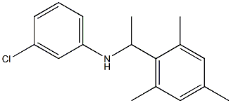 3-chloro-N-[1-(2,4,6-trimethylphenyl)ethyl]aniline Struktur