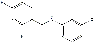 3-chloro-N-[1-(2,4-difluorophenyl)ethyl]aniline Struktur