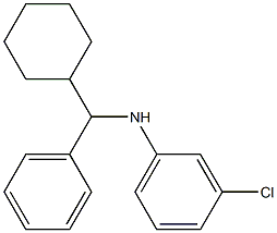 3-chloro-N-[cyclohexyl(phenyl)methyl]aniline Struktur