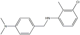 3-chloro-N-{[4-(dimethylamino)phenyl]methyl}-2-methylaniline Struktur