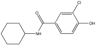 3-chloro-N-cyclohexyl-4-hydroxybenzamide Struktur