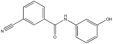 3-cyano-N-(3-hydroxyphenyl)benzamide Struktur