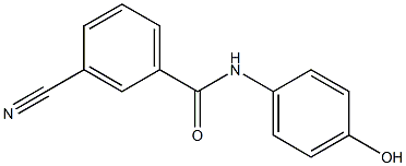 3-cyano-N-(4-hydroxyphenyl)benzamide Struktur