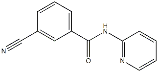 3-cyano-N-pyridin-2-ylbenzamide Struktur